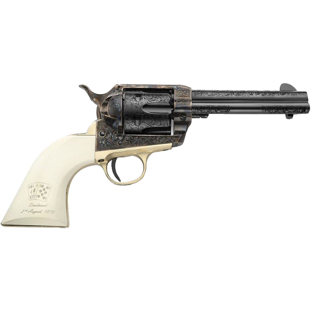 Pietta 1873 Deadman's Hand Revolver 9mm 4.75 in. White Polimer AE Grip - Image 2